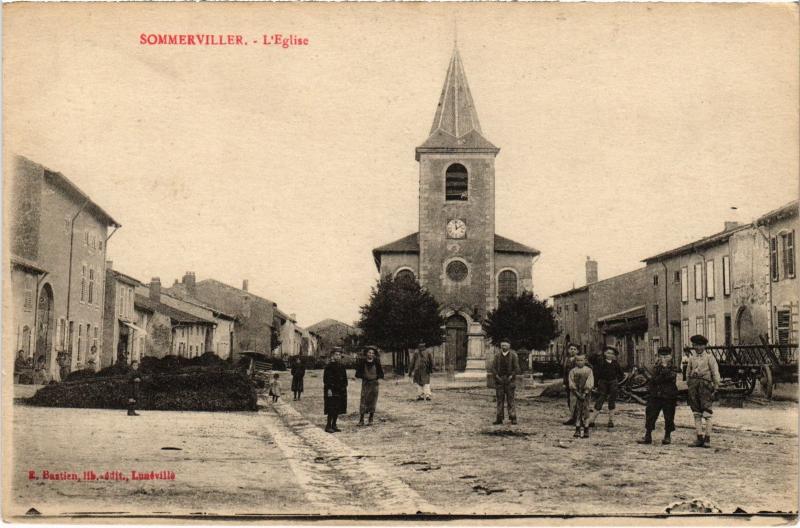 Carte postale ancienne Sommerviller Eglise à Merviller