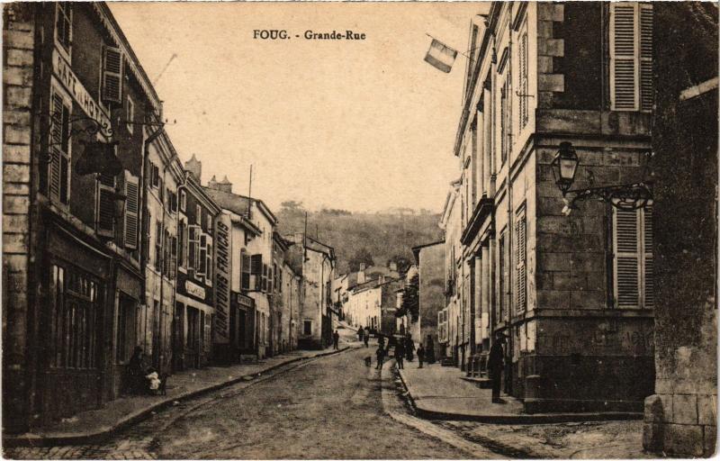 Carte postale ancienne Foug Grande Rue
