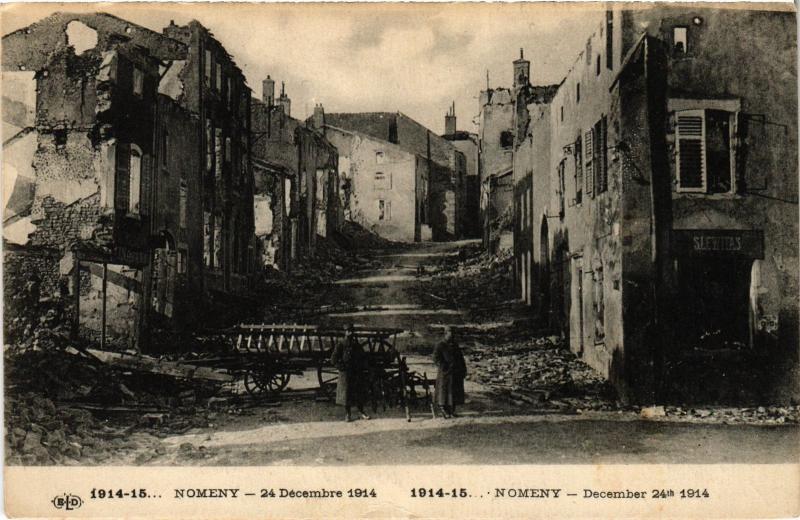 Carte postale ancienne Nomeny 24 decembre 1914 à Nomeny