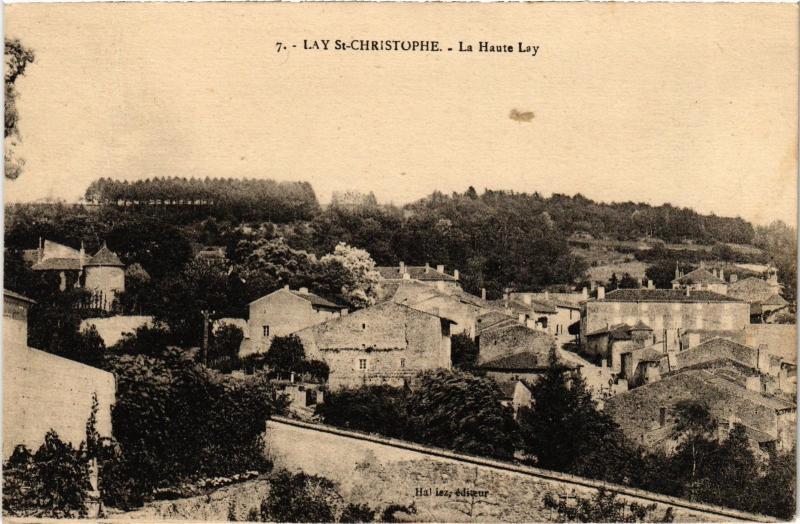 Carte postale ancienne Lay Saint-Christophe Haute Lay à Lay-Saint-Christophe