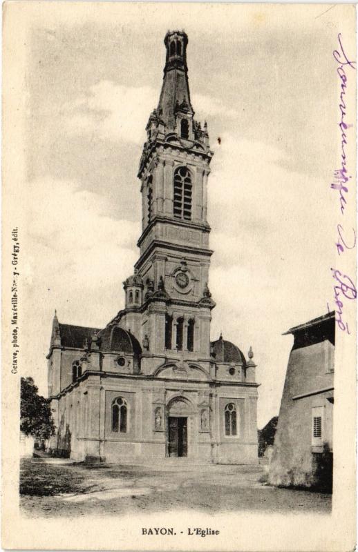 Carte postale ancienne Bayon Eglise à Bayon