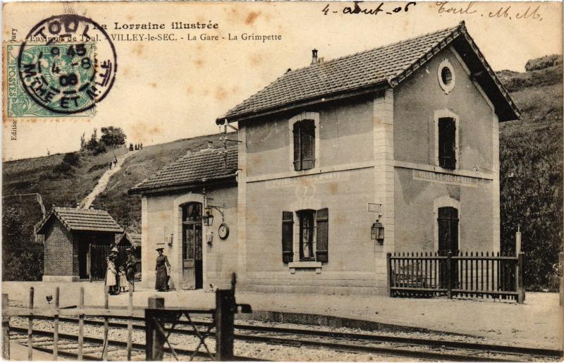 Carte postale ancienne Villey la Gare