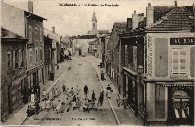 Carte postale ancienne Dombasle Rue Mathieu de Dombasle