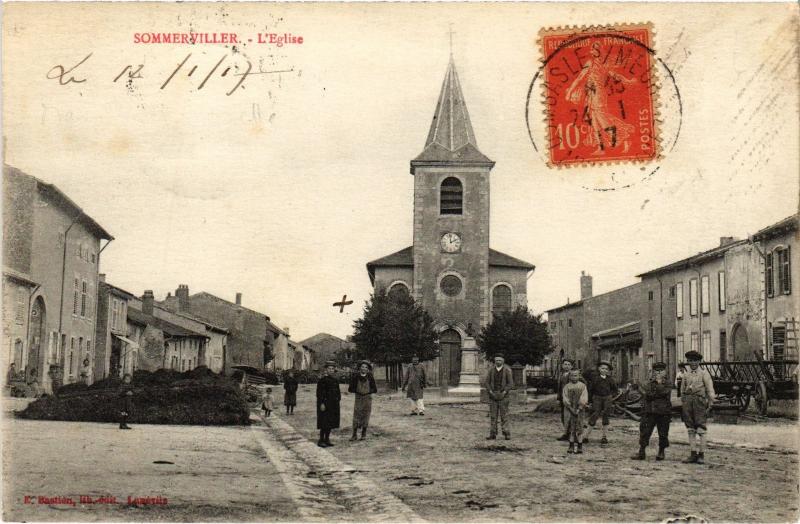 Carte postale ancienne Sommerviller Eglise à Merviller