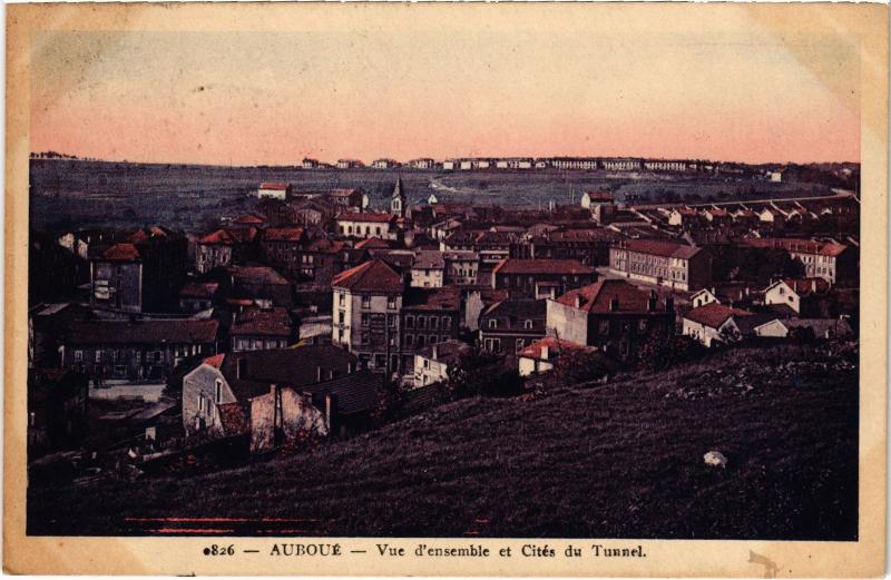 Carte postale ancienne Auboue vue d'ensemble