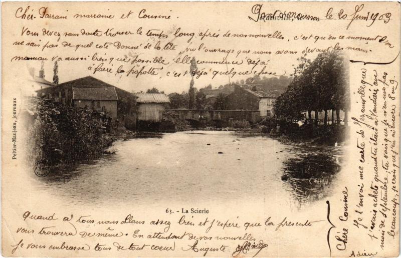 Carte postale ancienne Jardinville la Scierie