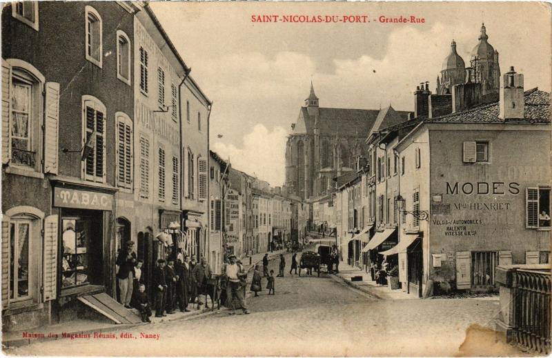 Carte postale ancienne St Nicolas du Port Grande Rue
