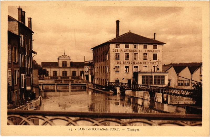 Carte postale ancienne St Nicolas du Port Tissages