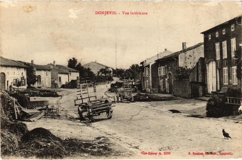 Carte postale ancienne Domjevin vue interieure à Domjevin