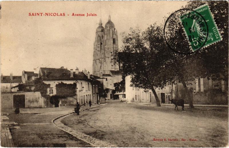 Carte postale ancienne St Nicolas Avenue Jolain