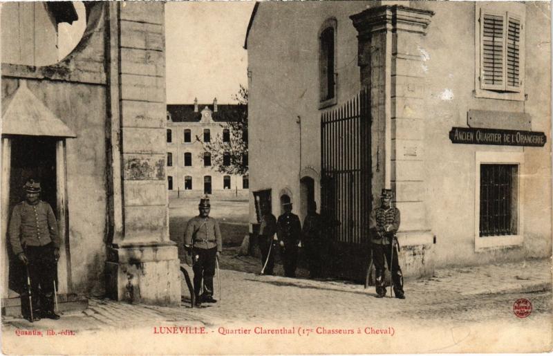 Carte postale ancienne Luneville Quartier Clarenthal