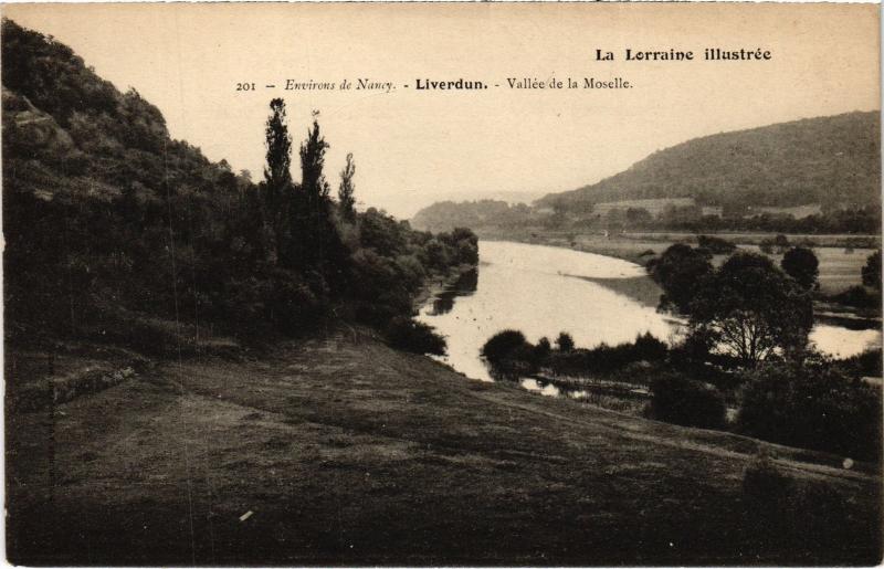 Carte postale ancienne Liverdun vallee de la Moselle à Liverdun