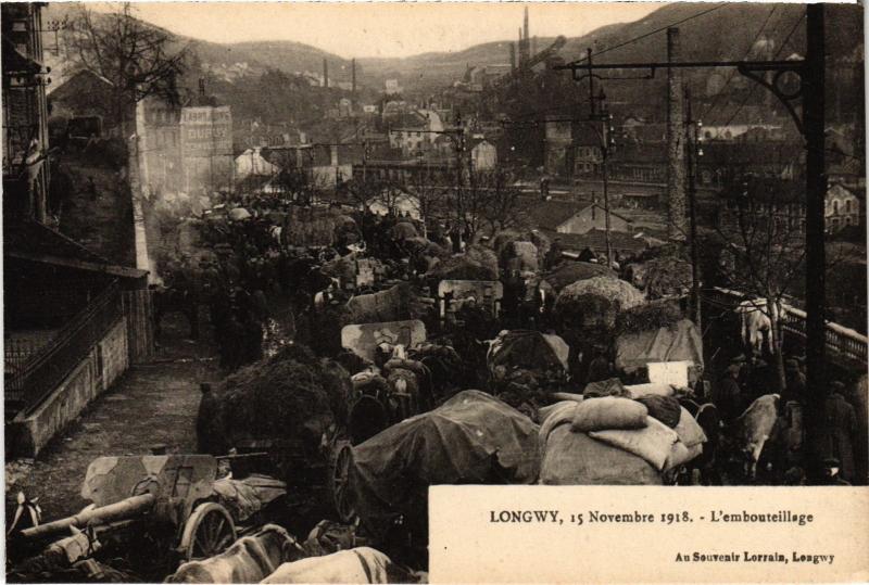 Carte postale ancienne Longwy Embouteillage à Longwy