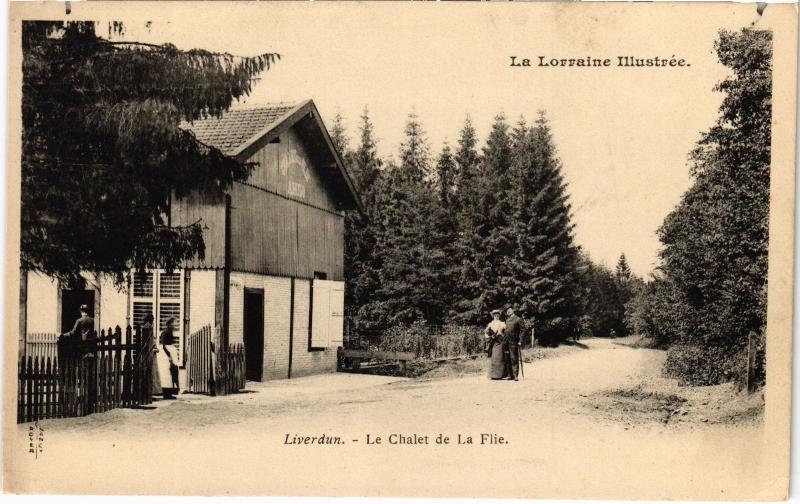 Carte postale ancienne Liverdun le Chalet de la Flie à Liverdun