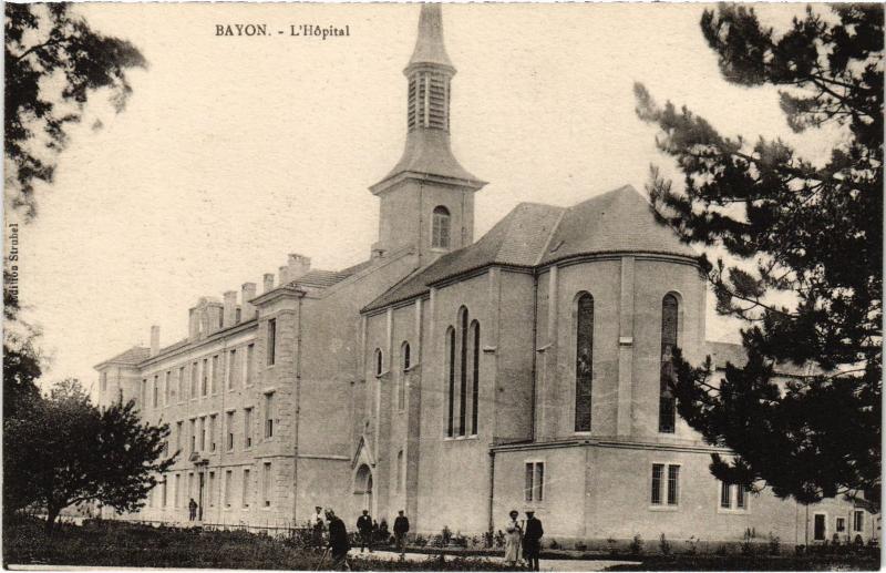 Carte postale ancienne Bayon Hopital à Bayon