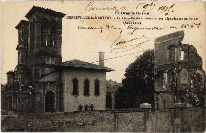 Carte postale ancienne Gerberville Chapelle du chateau