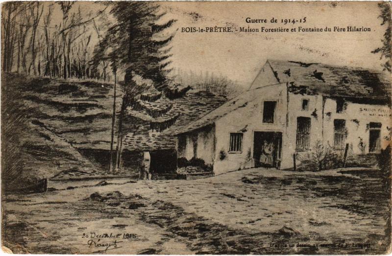 Carte postale ancienne Bois le Pretre Maison Forestiere