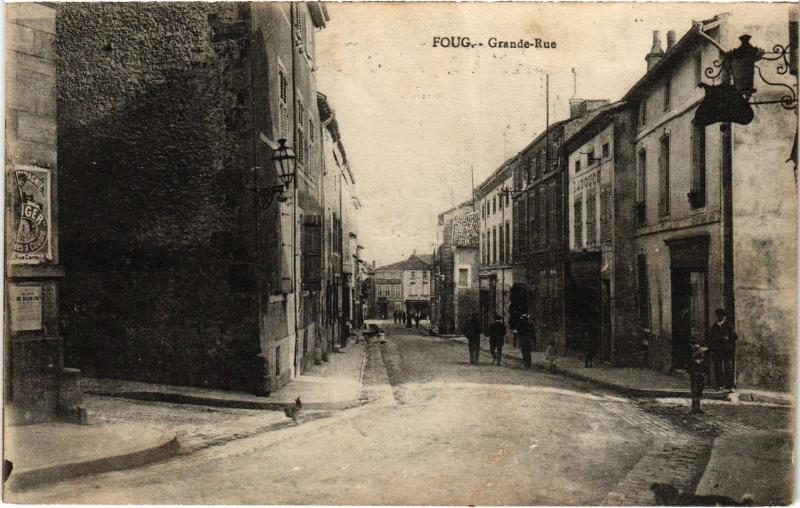 Carte postale ancienne Foug Grande Rue