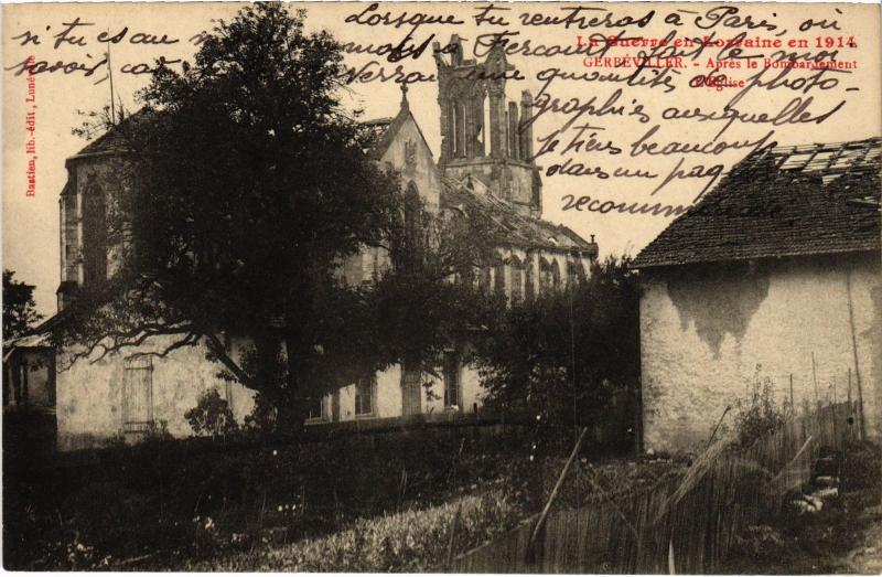 Carte postale ancienne Gerberville Eglise