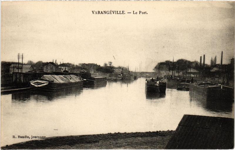 Carte postale ancienne Varangeville le port