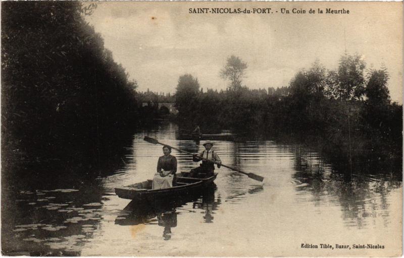 Carte postale ancienne St Nicolas du Port un coin de la Meurthe