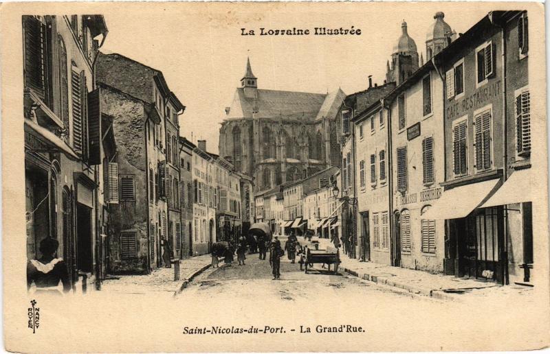 Carte postale ancienne St Nicolas du Port Grande Rue