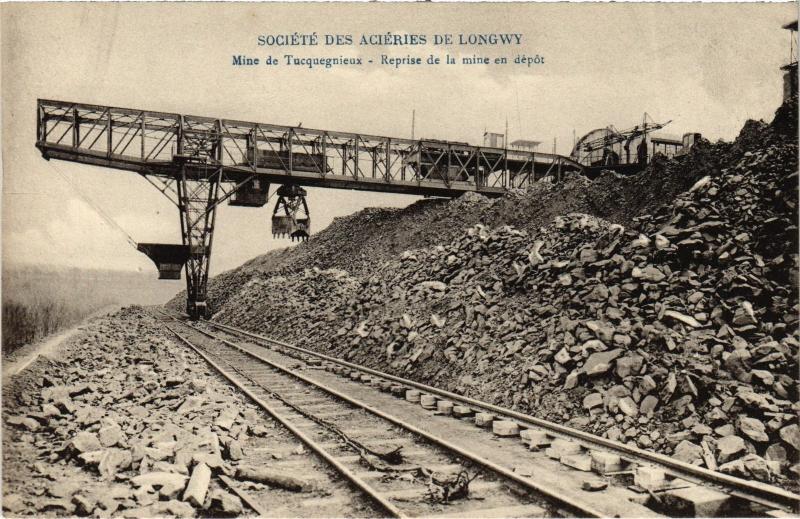 Carte postale ancienne Longwy reprise de la mine en depot à Longwy