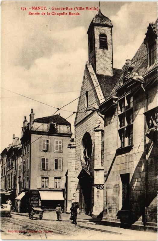 Carte postale ancienne Nancy entree de la Chapelle Ronde à Nancy