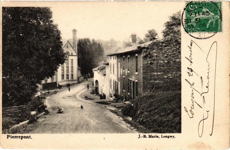 Carte postale ancienne Pierrepont à Pierrepont