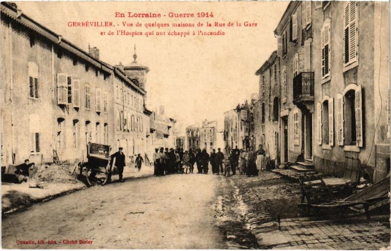 Carte postale ancienne Gerberville Rue de la Gare