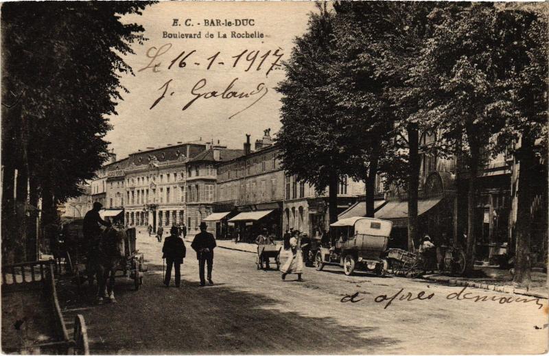 Carte postale ancienne Bar-le-Duc - Le Boulevard de la Rochelle à Bar-le-Duc