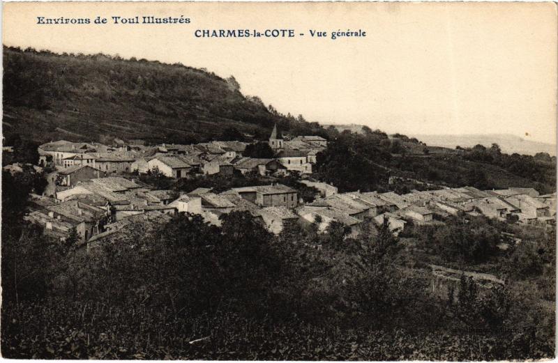 Carte postale ancienne Charmes la Cote vue generale