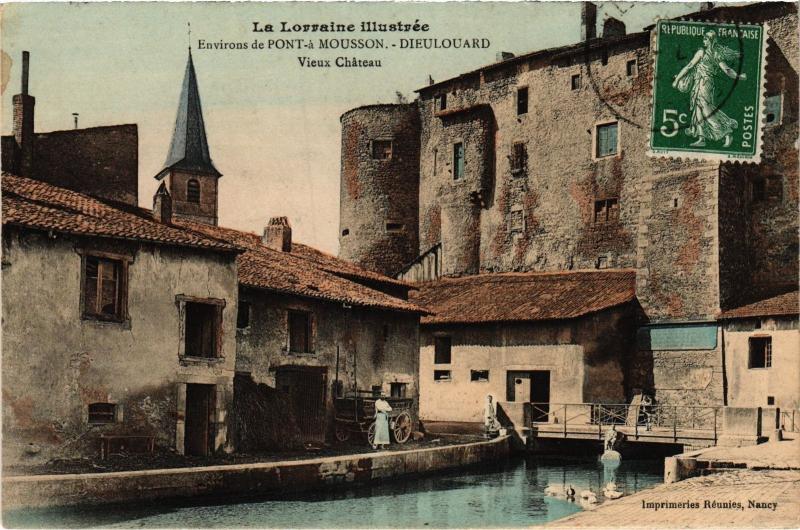 Carte postale ancienne Dieulouard le chateau à Dieulouard