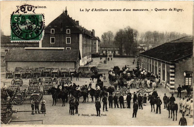 Carte postale ancienne Toul Quartier de Rigny