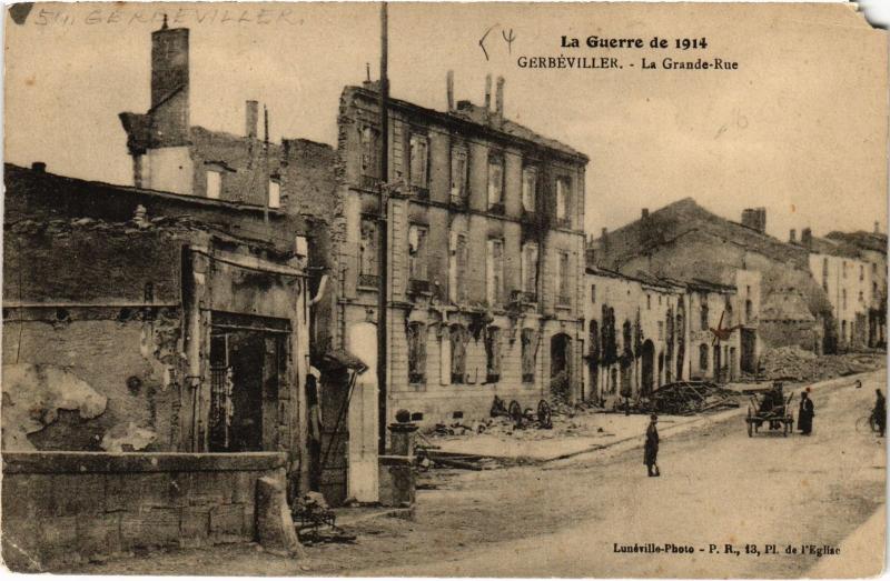 Carte postale ancienne Gerberville Grande Rue