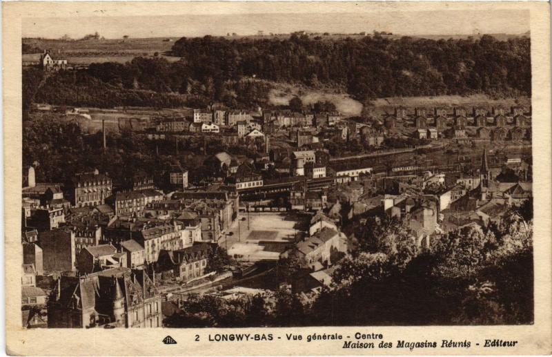 Carte postale ancienne Longwy vue generale à Longwy