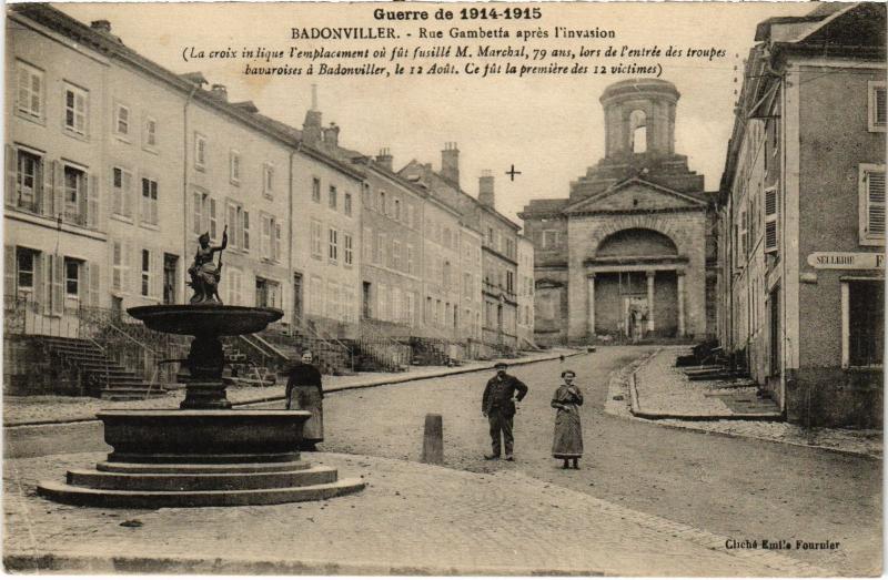 Carte postale ancienne Badonviller Rue Gambetta à Badonviller