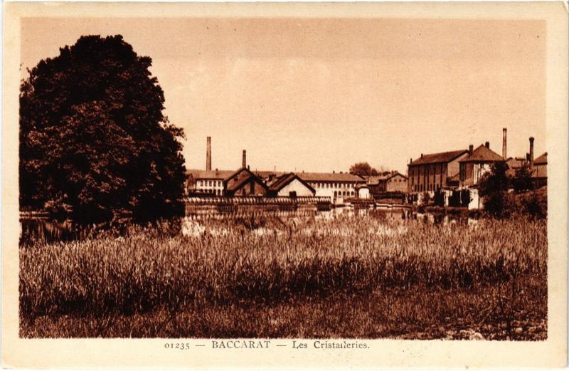 Carte postale ancienne Baccarat les Cristaileries à Baccarat