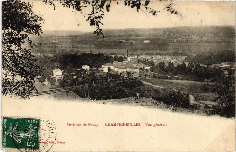 Carte postale ancienne Champigneulles vue generale à Champigneulles