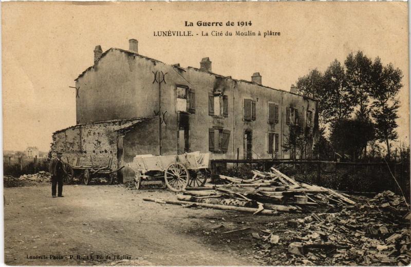 Carte postale ancienne Luneville la Cite du Moulin