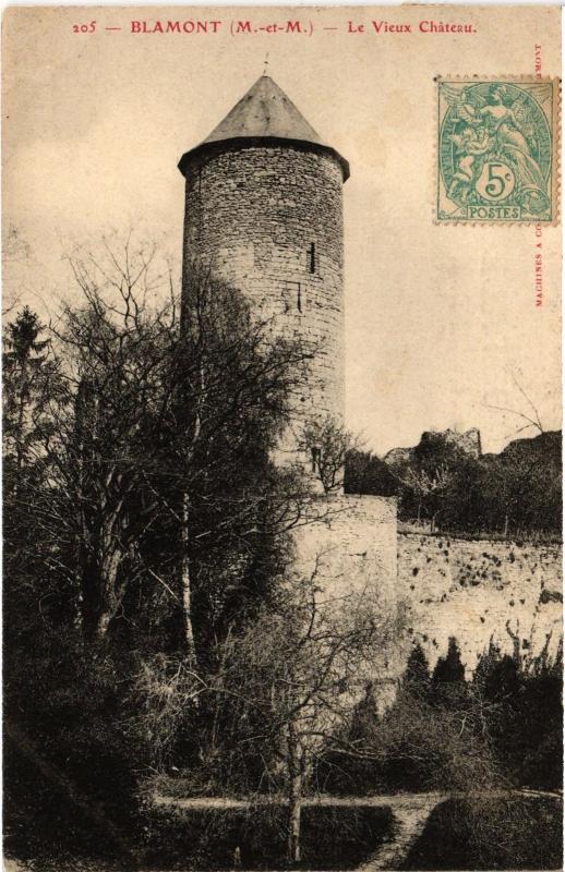 Carte postale ancienne Blamont le chateau
