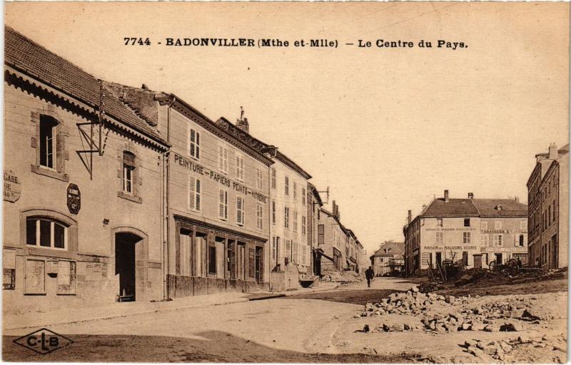 Carte postale ancienne Badonviller Centre du Pays à Badonviller