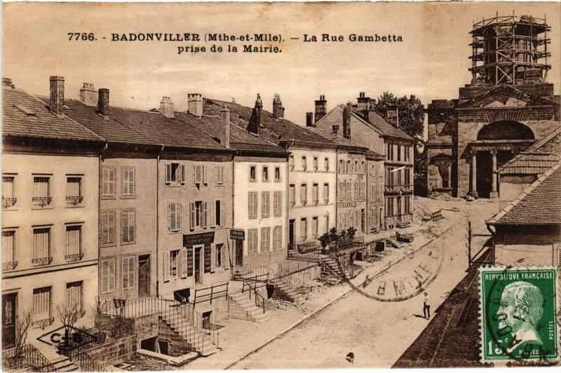 Carte postale ancienne Badonviller Rue Gambetta à Badonviller