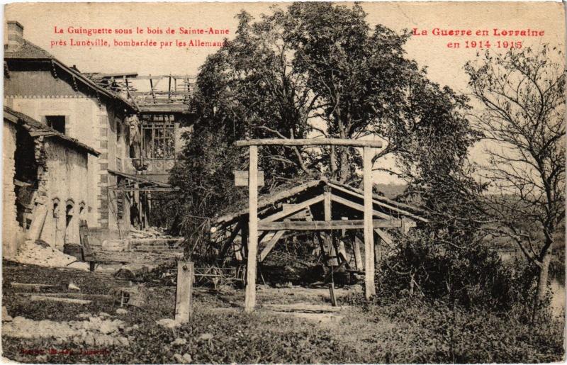 Carte postale ancienne Guinguette sous le bois de Sainte-Anne