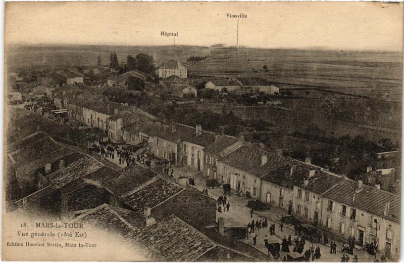 Carte postale ancienne Mars la Tour vue generale à Mars-la-Tour