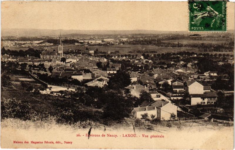 Carte postale ancienne Laxou vue generale à Laxou
