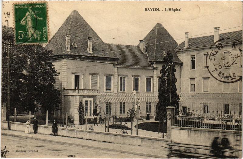 Carte postale ancienne Bayon Hopital à Bayon