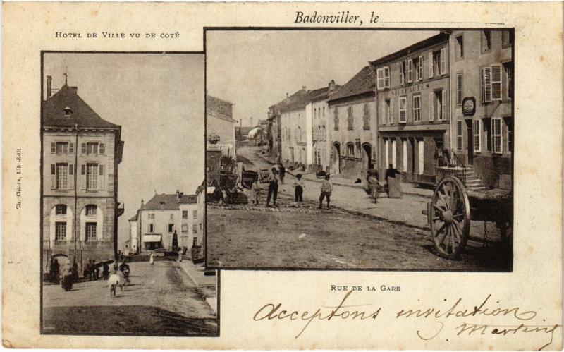 Carte postale ancienne Badonviller souvenir à Badonviller