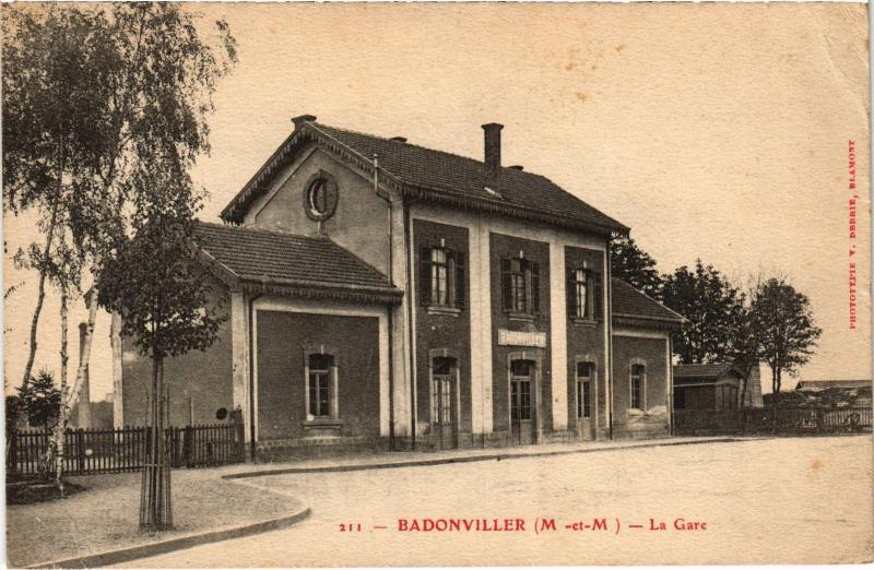 Carte postale ancienne Badonviller la gare à Badonviller