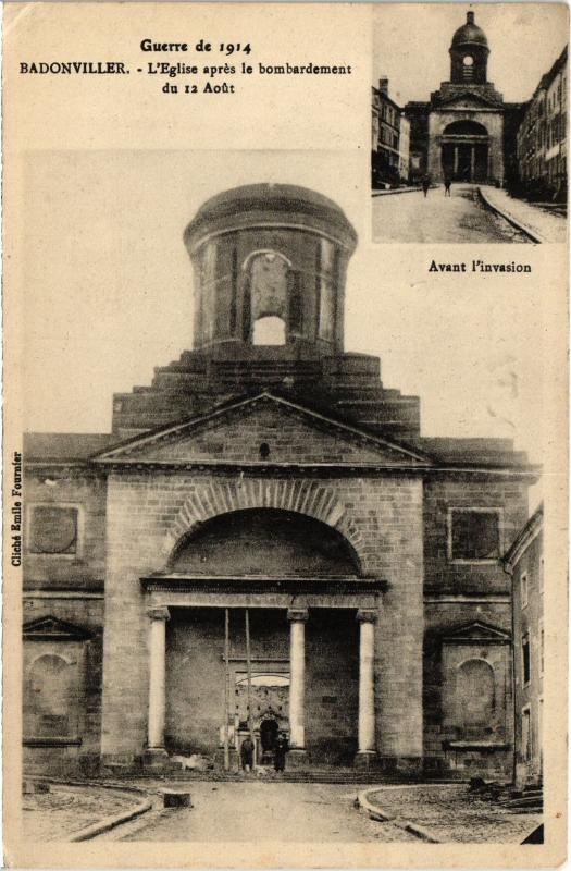 Carte postale ancienne Badonviller eglise à Badonviller